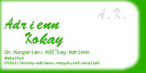 adrienn kokay business card